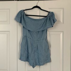 Denim romper